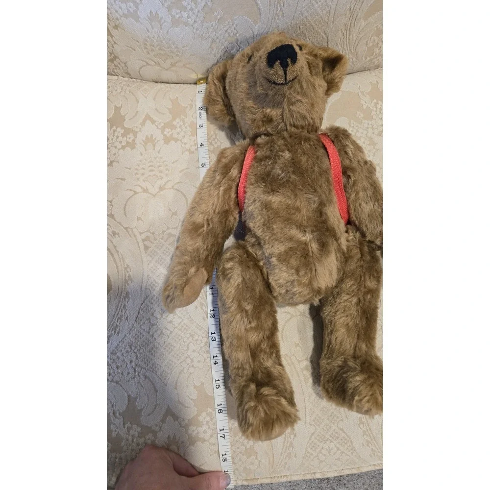 Abbey Honeysuckle Bear Briar 1/10 Signed Jointed Growler England Rare Mohair Vtg